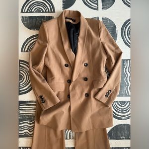 Zara light brown Blazer suit, pants for free